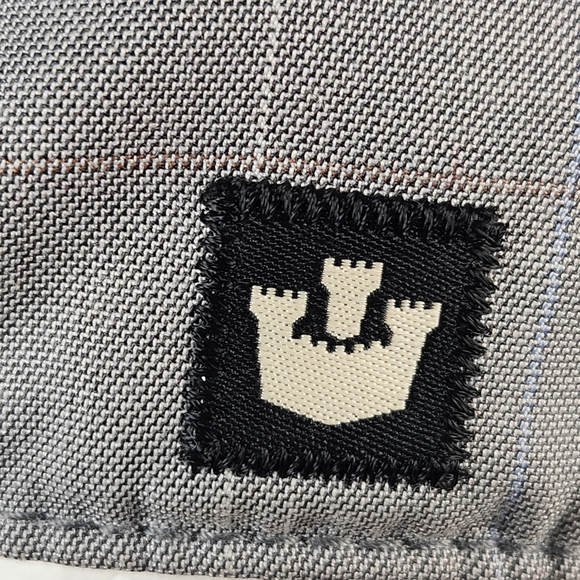 GOORIN Driving Flat Cap Hat Mens Medium Gray Wool Vintage Windowpane Plaid Lined - Picture 4 of 8